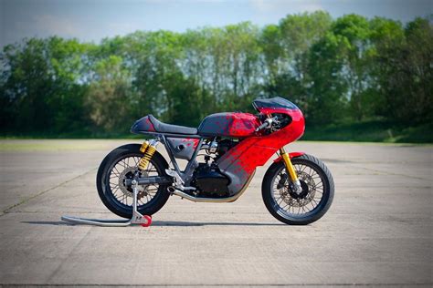 Modified Royal Enfield Continental GT 650 is race-ready