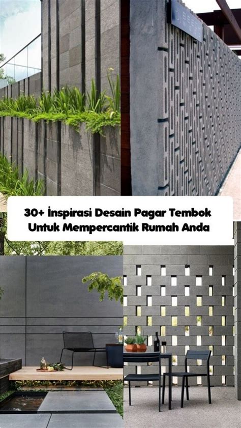 Detail Desain Pagar Tembok Koleksi Nomer 17