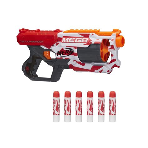 Nerf Mega CycloneShock Blaster with 6 Nerf Darts, - Walmart.com ...