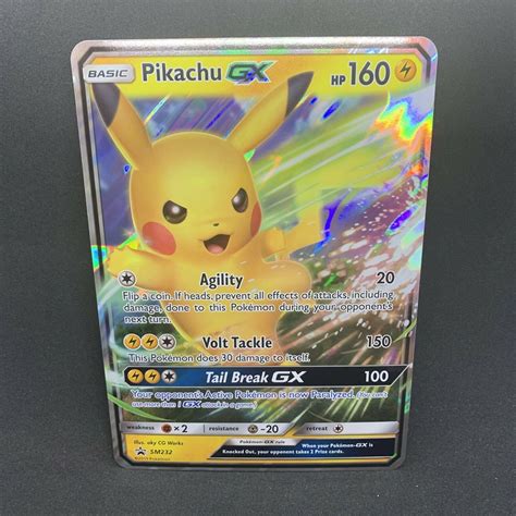 Mavin Pikachu Gx Sm Jumbo Black Star Promo Pokemon Card