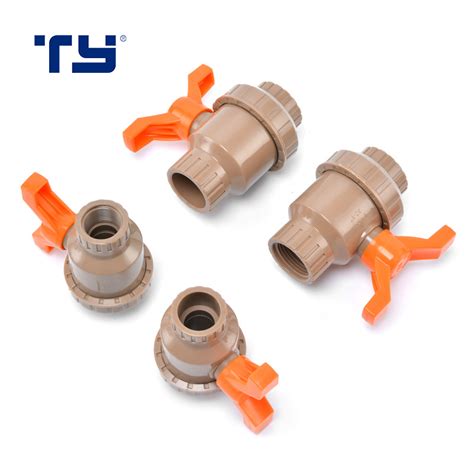 China PVC CPVC Pipe Fittings Double Union Ball Valve Gate Valve Tiger