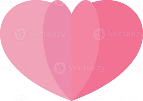 Pink heart paper shape PNG 22111794 PNG