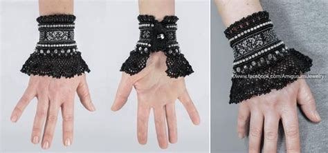 Armband Spitze Schwarz Holo Armband