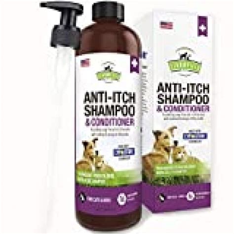 Anti Itch Dog Shampoo for Dry Itchy Skin - 16 oz - Medicated, Hypoallergenic Colloidal Oatmeal ...