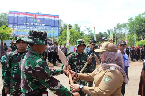 Tentara Menunggal Membangun Desa TMMD Reguler Ke 115 TA 2022 Di