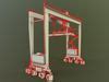 D Model Pbr Rubber Tyred Gantry Crane Rtg V Green Vr Ar Low