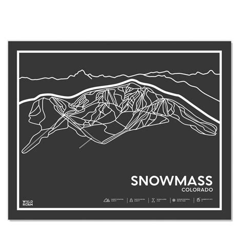 Snowmass Trail Map - Etsy