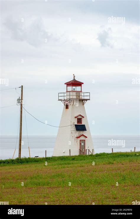 Cape Tryon Lighthouse Prince Edward Island Canada Stock Photo Alamy