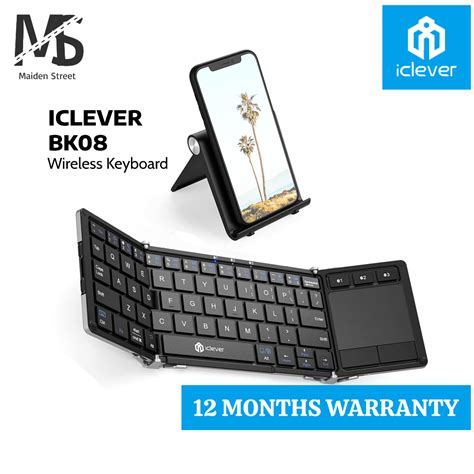 Iclever Bk Bluetooth Keyboard Type C Charging With Sensitive Touchpad