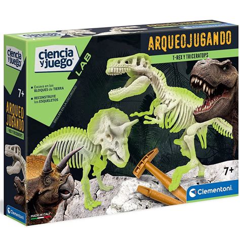 Archeojugando T Rex Y Triceratops Cuy Games