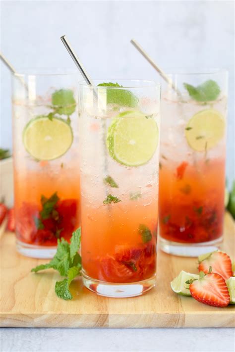 Strawberry Mojito Cocktail - Joy + Oliver