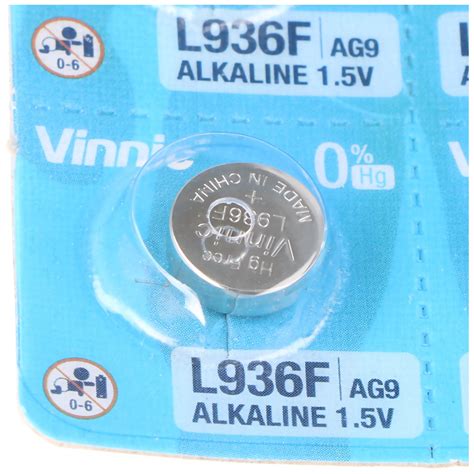 10 Stück Knopfzellen AG9 L936 SR936 SR45 394 524 RW33 Alkaline