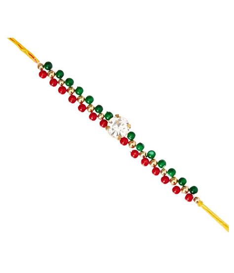 Rakhi Set Handmade Traditional Auspicious Designer Rakhi Multicolour