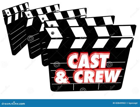 Cast And Crew Film Credits Movie Clapper Boards Royalty-Free Stock ...