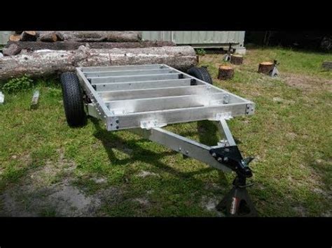 How To Build A X Aluminum Utility Trailer Step By Step Youtube