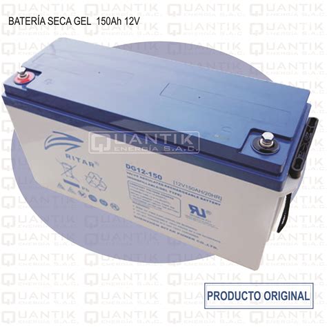 BATERIA DE GEL DE 150AH 12V RITAR DG Quantik Energía