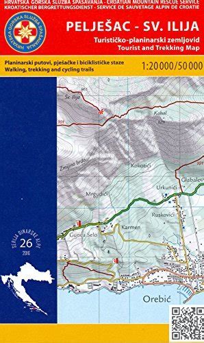 Pelješac Peninsula (Croatia) 1:20 000 /1:50 000 hiking map HGSS by HGSS ...