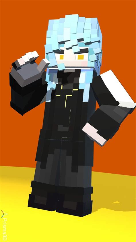 Rimuru Tempest Minecraft Render Anime Minecraft Anime Rendering