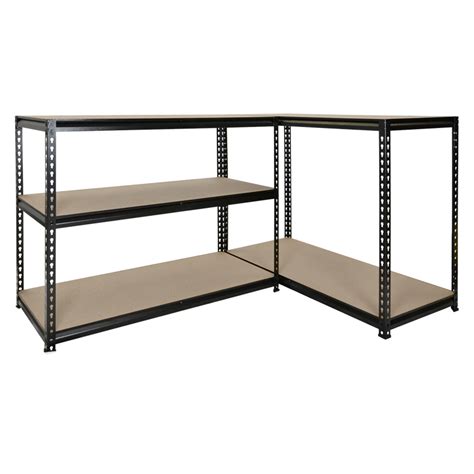 Pinnacle 1830 x 1200 x 540mm 5 Tier Adjustable Black Shelving Unit ...