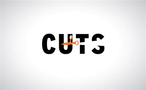 Cuts Barbershop Logo Graphic Design