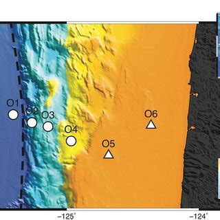 Map of the survey area in the Cascadia subduction zone. The black ...