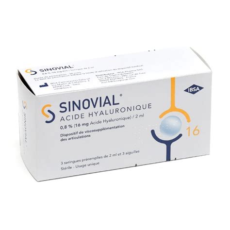 Sinovial D Acide Hyaluronique Seringue Viscosuppl Mentation