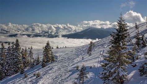 Dragobrat Ukraine Alpine Scenic Ski Resort Stock Photo Image Of