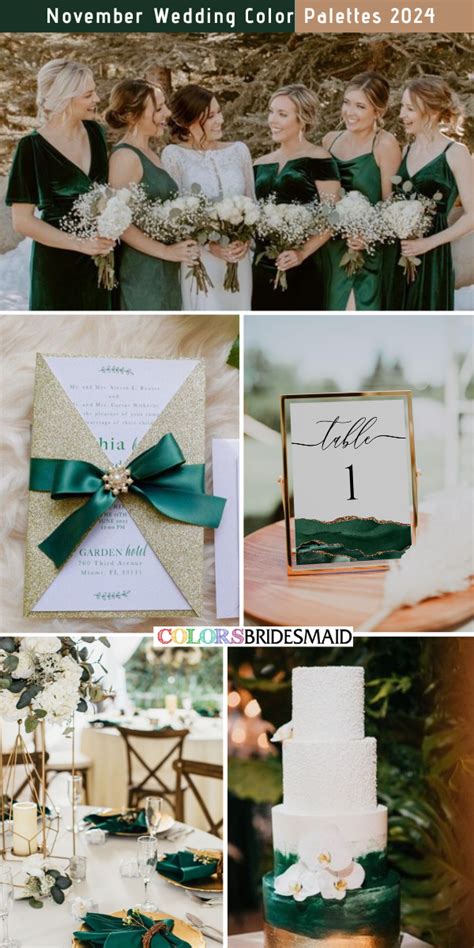 8 Perfect November Wedding Color Palettes For 2024 Colorsbridesmaid