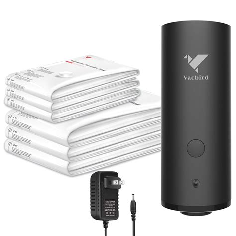 VMSTR 6 Combo Travel Vacuum Storage Bags with Powerful Electric Pump