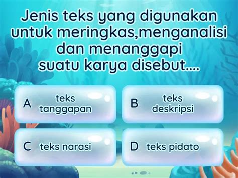 Soal Teks Tanggapan Quiz