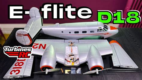 Unboxing • E Flite Beechcraft D18 1 5m Pnp Rc Plane • English Français 4k 60fps Youtube