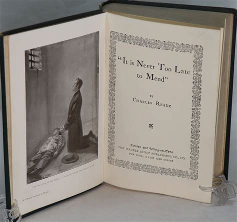 Never Too Late To Mend. - Frost Books and Artifacts Limited