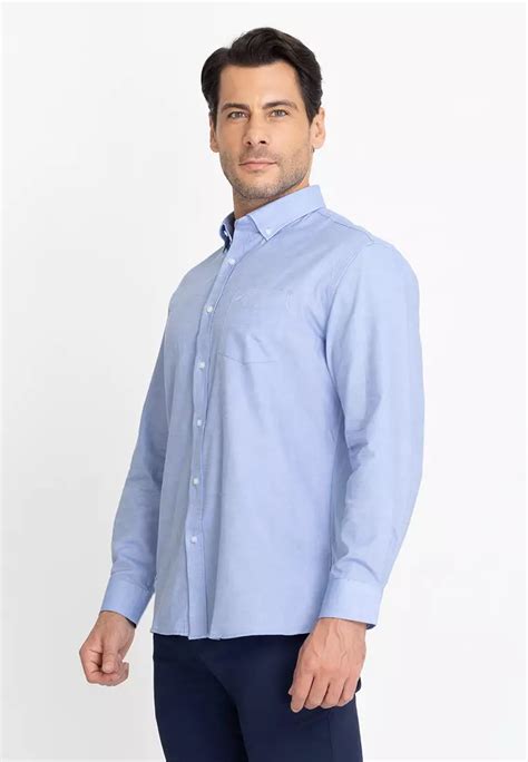 Buy Daniel Hechter Plain Cotton Semi Dressed Shirt Online Zalora