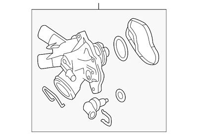 Genuine Mercedes Benz Thermostat Housing Ebay