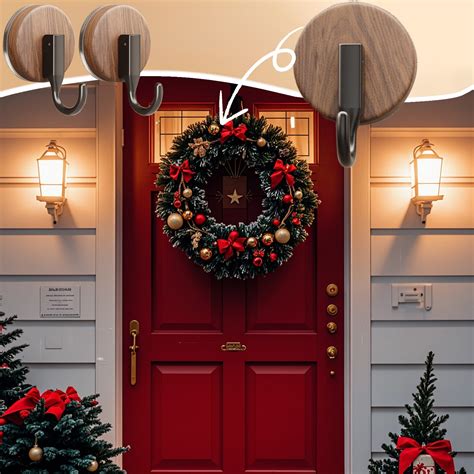 Halloween Door Decorations, 2-Pack，Halloween Garland,Suction Cup Wreath