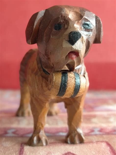 Wooden Dog St Bernard Brienzer Or Black Forest Carving Catawiki