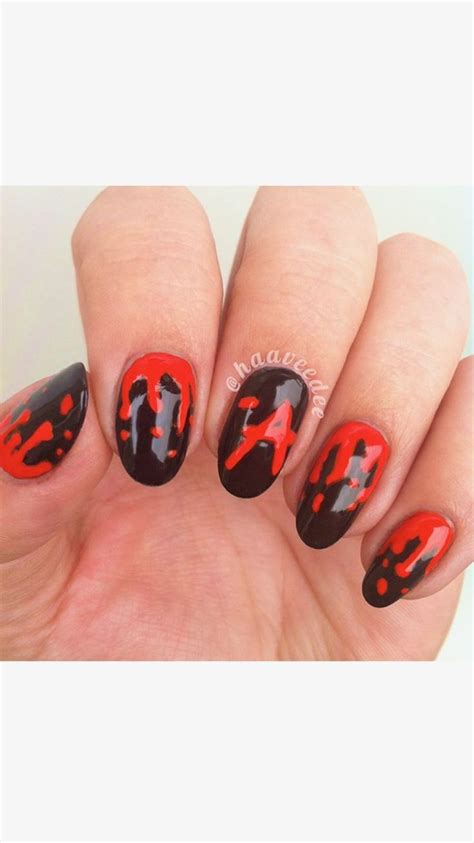 Pin By Anna Lewis On Nails💅🏽 Nails Pretty Little Liars Halloween Nails