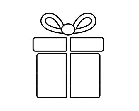 Caja De Regalo Esquema Svg Esquema Actual Svg Regalo De Navidad