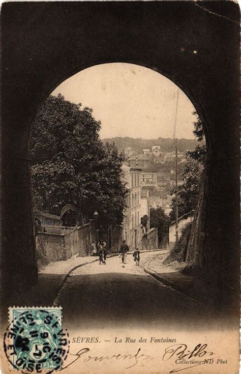 Sevres La Rue des Fontaines à Sèvres Cartorum