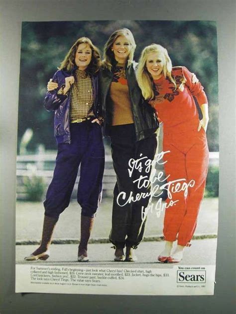 1982 Sears Cheryl Tiegs Fashion Ad Shirt Sweater Ebay