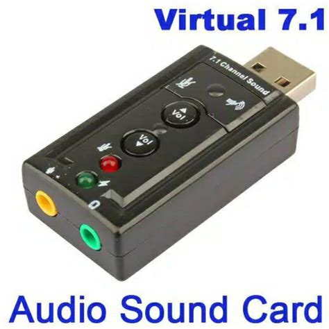 Jual Ah Usb Sound Card Untuk Pengganti Soundcard Di Laptop Atau