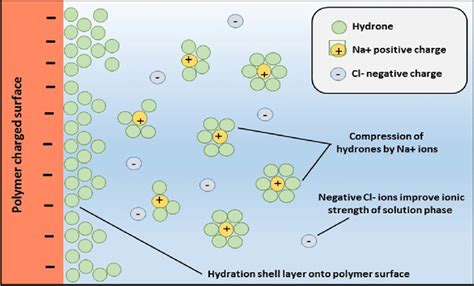 Reduction Of Hydration Shell Layer Formed Onto Polymer Surfaces In The