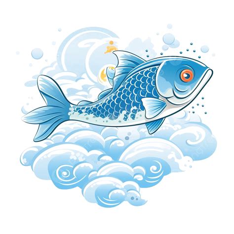 The Heavenly Fish Is Like A Cloud With Drops Of Water Sky Fish Cloud