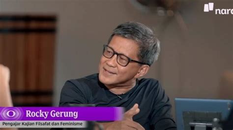 Rocky Gerung Tak Pandang Faktor Umur Untuk Cari Pasangan Teori Usia