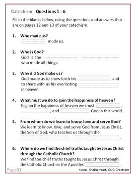 Catholicism Study Guide Lesson 7 Answer Key