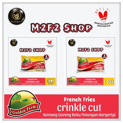 Jual Golden Farm French Fries Crinkle Cut Kentang Goreng Beku