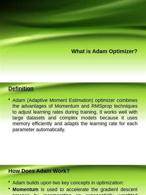 understanding adam optimizer mechanics
