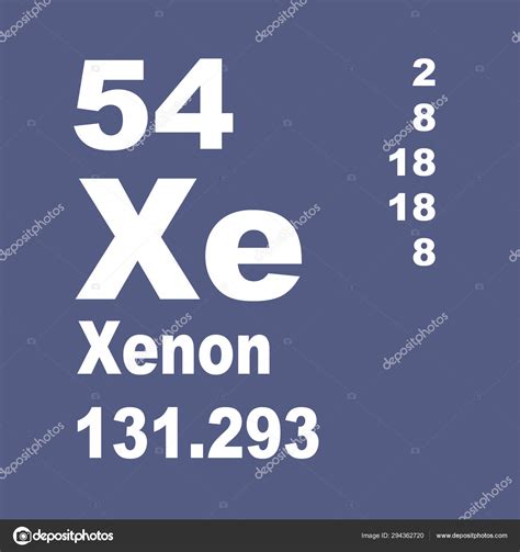 Xenonio É Gas Nobre - Tabela Periodica Do Elemento Xenonio Xenônio Xe