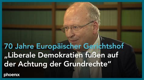 70 Jahre Europäischer Gerichtshof EuGH Präsident Koen Lenaerts im