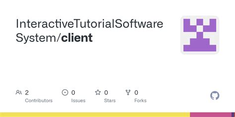 github interactivetutorialsoftwaresystemclient